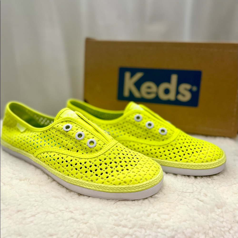Keds- size 8.5 neon yellow